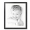 ArtToFrames 21x25" Matted Picture Frame with 17x21" Single Mat Photo Opening Framed in 1.25" Black and 2" Mat (FWM-4083-21x25)